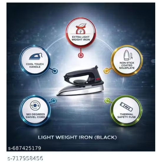 1000 Watt Dry Iron With Americ