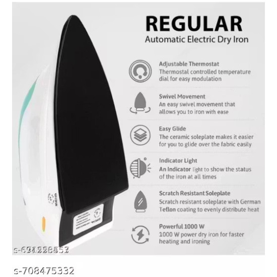 1000 Watt Dry Iron With Americ