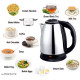 Electric Kettle, White and Ora