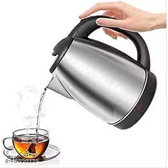 Electric Kettle, White and Ora