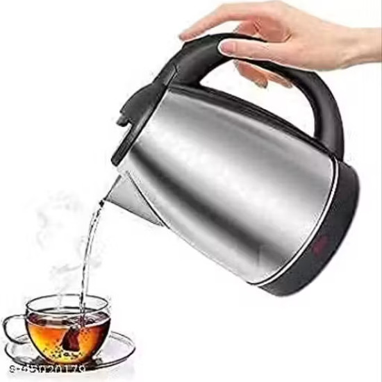 Electric Kettle, White and Ora