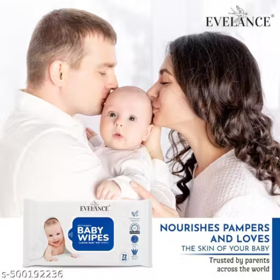 EVELANCE Baby Wipes 72 Sh