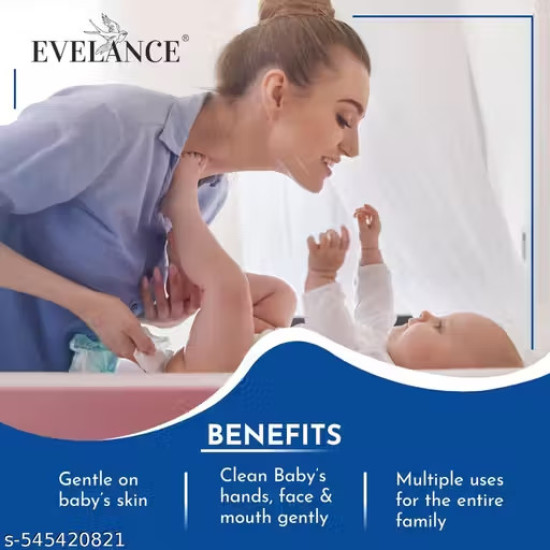 EVELANCE Baby Wipes 72 Sh