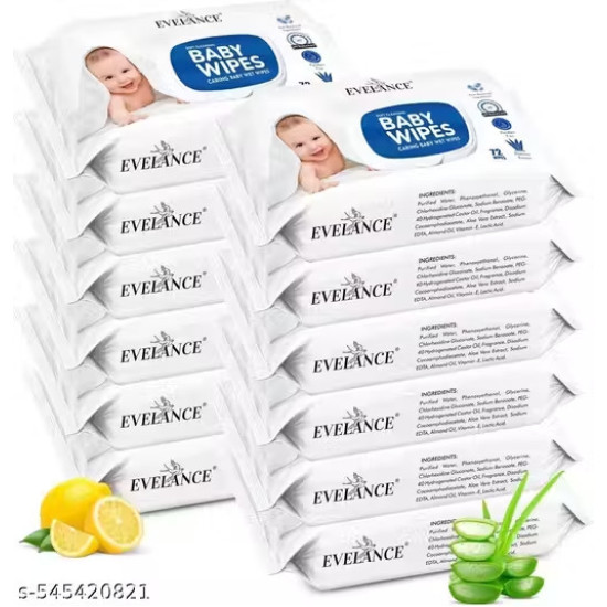EVELANCE Baby Wipes 72 Sh