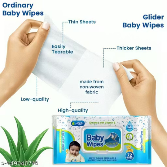 GLIDER Baby Wipes - with 