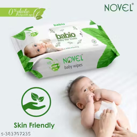 NOVEL Baby Wipes 72 Sheet