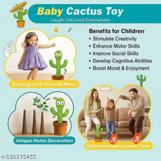 Dancing Cactus Toy Kids T