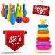 7 Rings Baby Toys for Tod