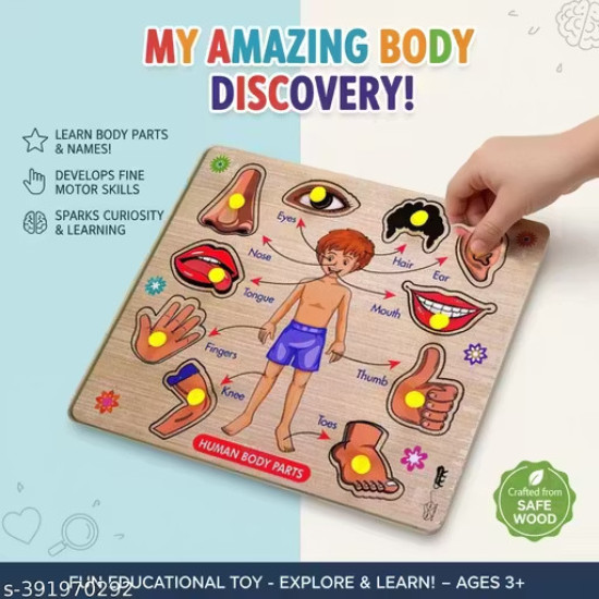 Wooden Body Parts Puzzle 