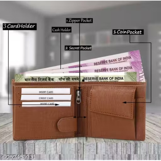 Trendy Men's Wallet, Simp