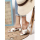 Women Block Heel Sandal G