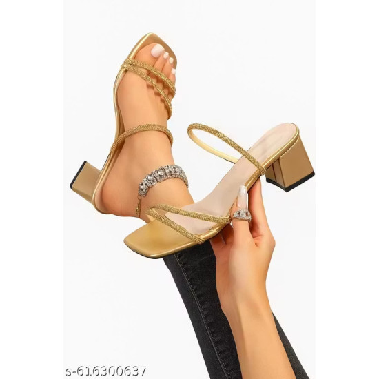 Elegant Golden Strappy Bl