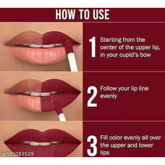 Red mini lipstick kajal f